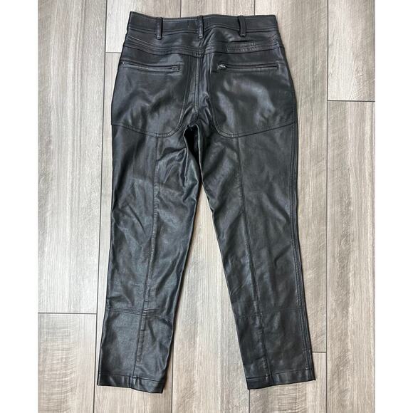 We the Free Free People Rebel Vegan Leather Pants in Black Size 0 Gothic Party - Picture 2 of 4